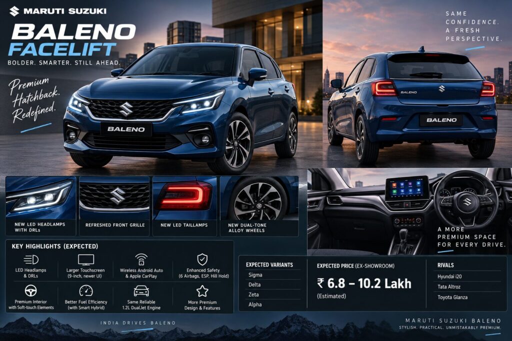 baleno facelift